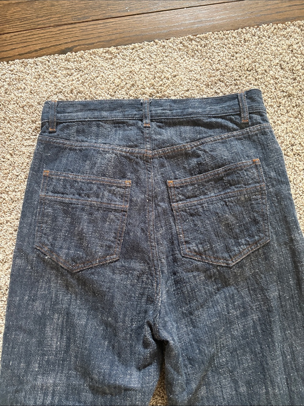 Zara Men's Navy Bootcut Jeans - Picture 6 of 9